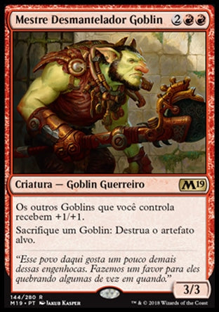 Mestre Desmantelador Goblin / Goblin Trashmaster - Magic: The Gathering - MoxLand