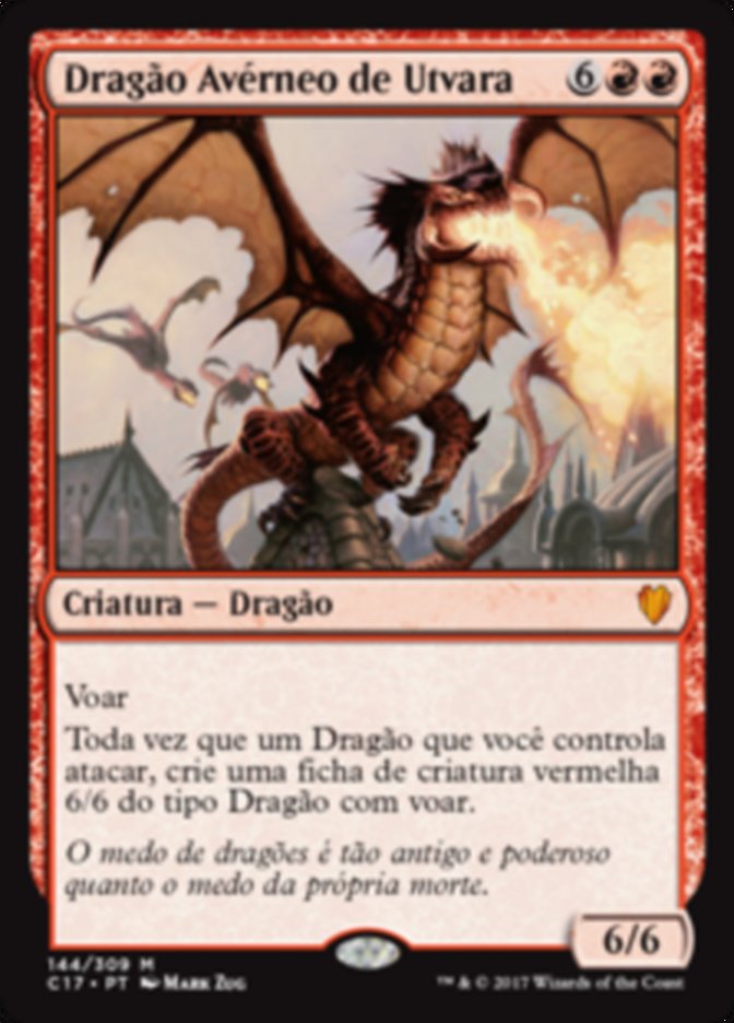 Dragão Avérneo de Utvara / Utvara Hellkite - Magic: The Gathering - MoxLand