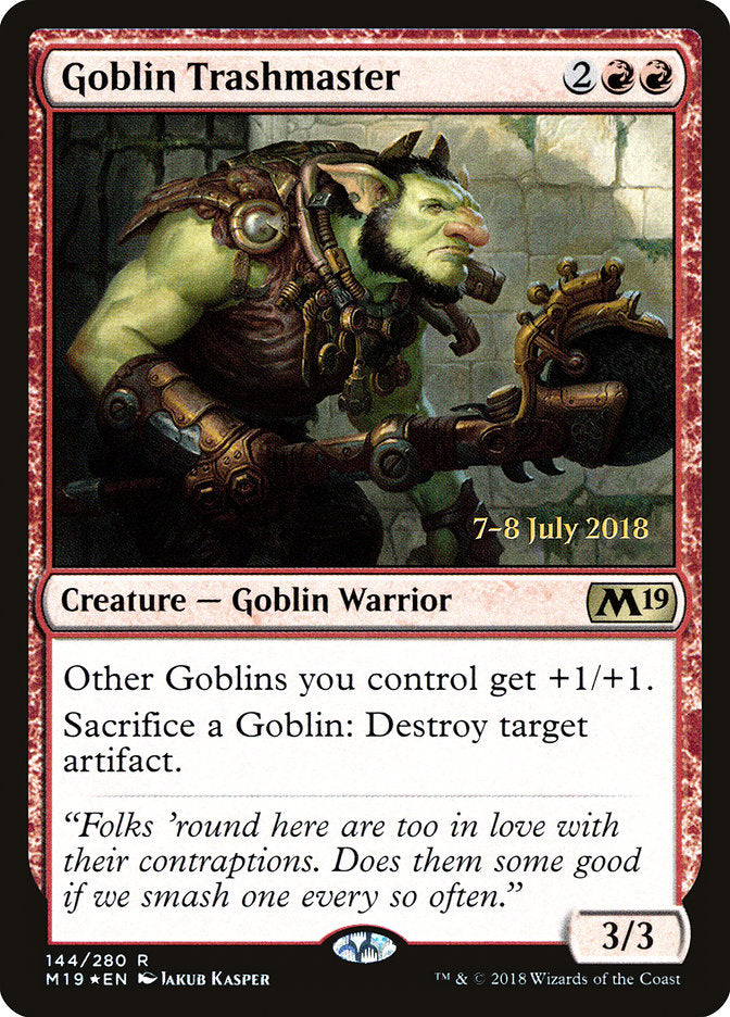 Mestre Desmantelador Goblin / Goblin Trashmaster - Magic: The Gathering - MoxLand