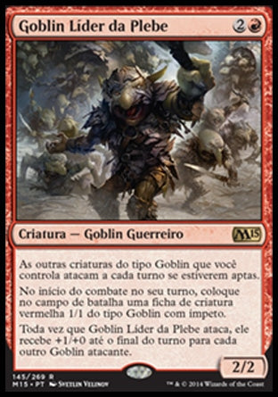 Goblin Líder da Plebe / Goblin Rabblemaster - Magic: The Gathering - MoxLand