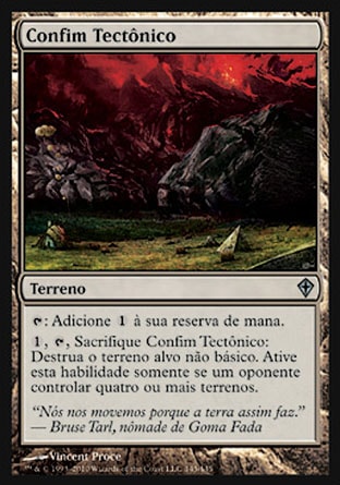 Confim Tectônico / Tectonic Edge - Magic: The Gathering - MoxLand