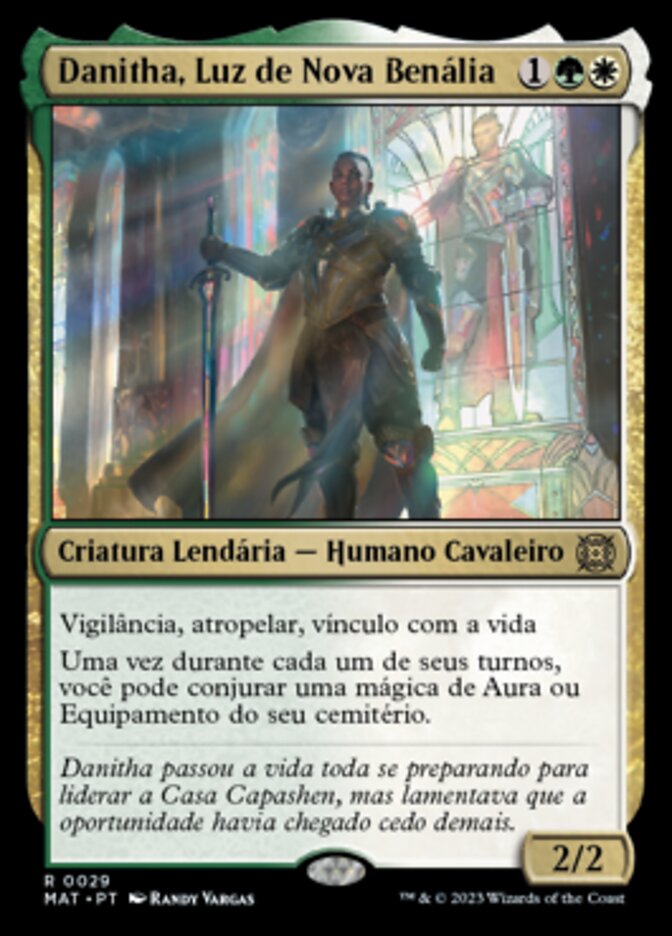 Danitha, Luz de Nova Benália / Danitha, New Benalia's Light - Magic: The Gathering - MoxLand