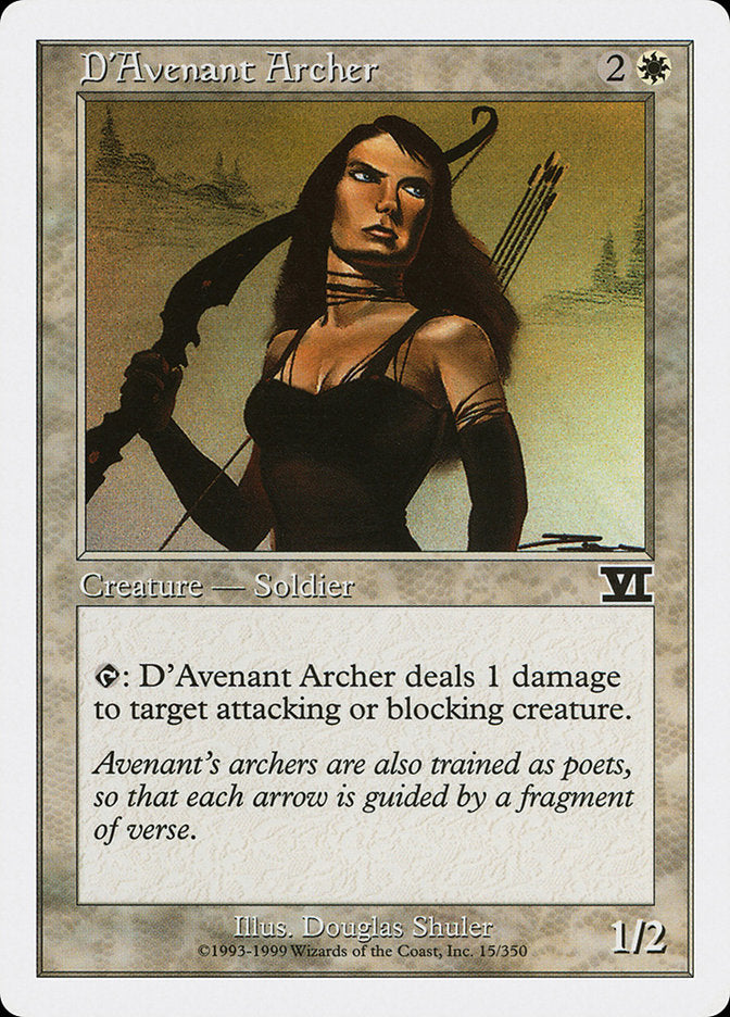 Arqueiro DíAvenant / D'Avenant Archer - Magic: The Gathering - MoxLand