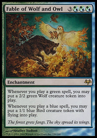 Fábula do Lobo e da Coruja / Fable of Wolf and Owl - Magic: The Gathering - MoxLand