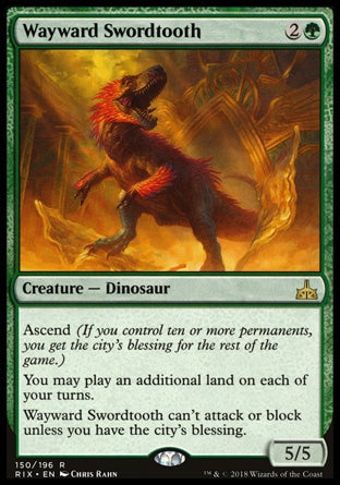 Gladiodonte Descontrolado / Wayward Swordtooth - Magic: The Gathering - MoxLand