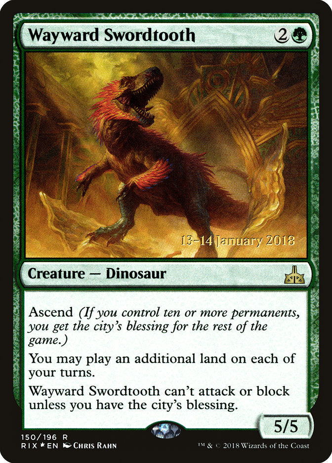 Gladiodonte Descontrolado / Wayward Swordtooth - Magic: The Gathering - MoxLand