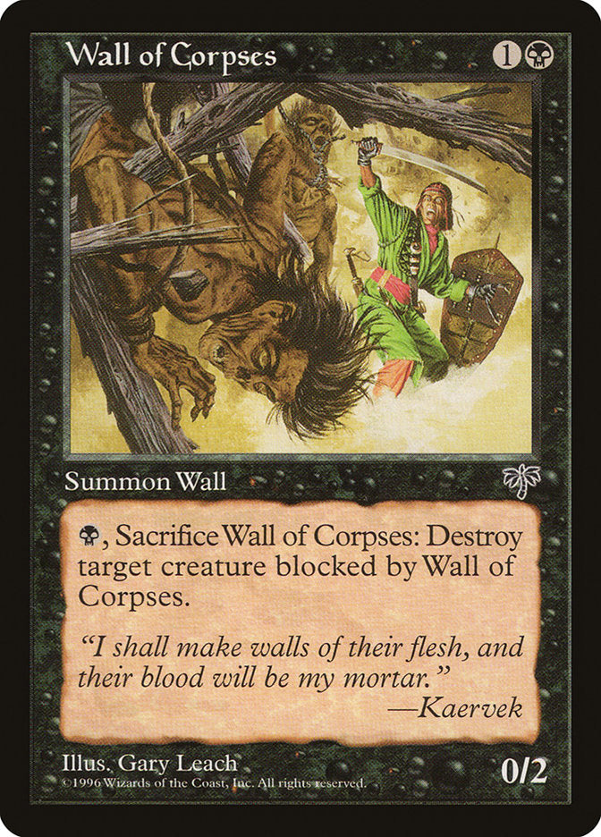 Barreira de Cadáveres / Wall of Corpses - Magic: The Gathering - MoxLand