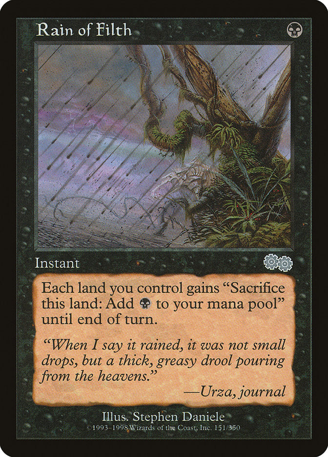 Chuva de Imundície / Rain of Filth - Magic: The Gathering - MoxLand