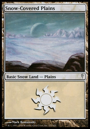 Planície da Neve / Snow-Covered Plains - Magic: The Gathering - MoxLand