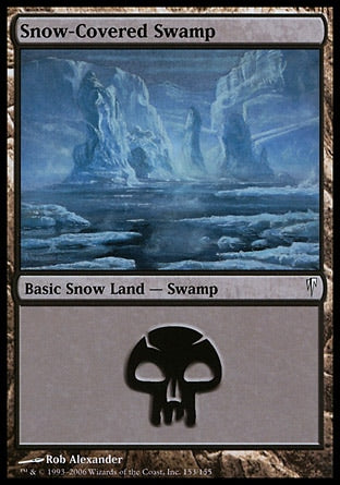 Pântano da Neve / Snow-Covered Swamp - Magic: The Gathering - MoxLand