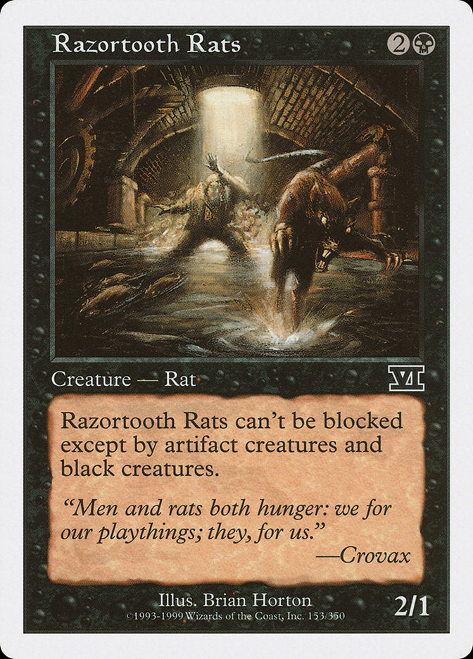 Ratos de Dentes Navalhados / Razortooth Rats - Magic: The Gathering - MoxLand