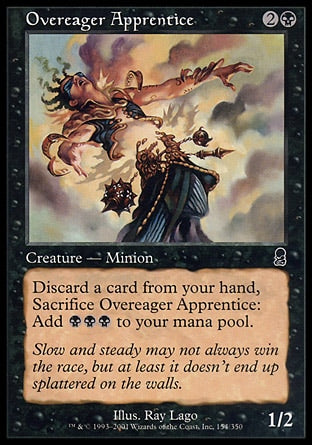 Aprendiz Avidíssimo / Overeager Apprentice - Magic: The Gathering - MoxLand