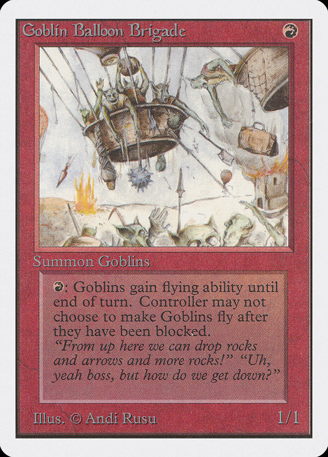 Brigada Baloeira Goblin / Goblin Balloon Brigade - Magic: The Gathering - MoxLand