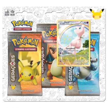 Blister Triplo - Gerações Mew - Pokémon TCG - MoxLand