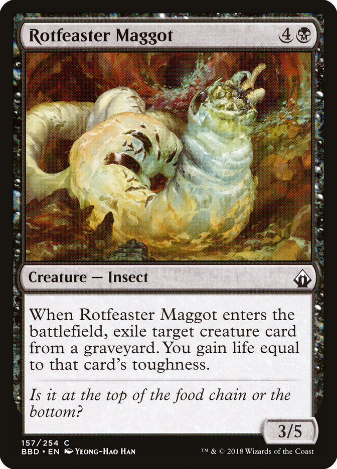 Larva Putrívora / Rotfeaster Maggot - Magic: The Gathering - MoxLand