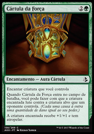 Cártula da Força / Cartouche of Strength - Magic: The Gathering - MoxLand