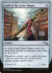 Staff of the Letter Magus - Magic: The Gathering - MoxLand