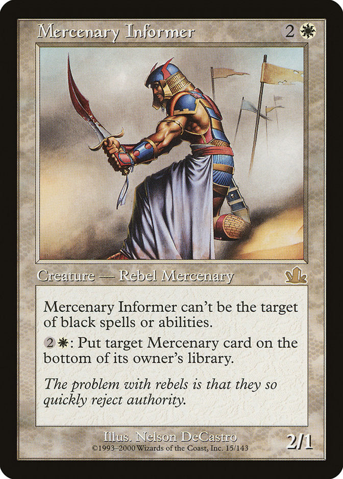 Informante Mercenário / Mercenary Informer - Magic: The Gathering - MoxLand