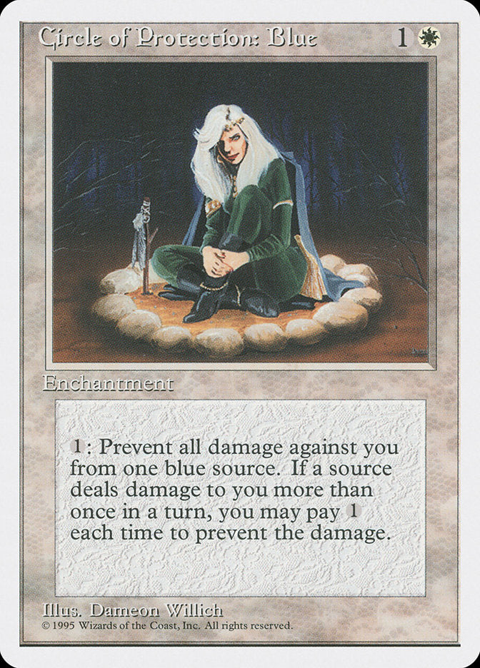 Círculo de Proteção: Azul / Circle of Protection: Blue - Magic: The Gathering - MoxLand