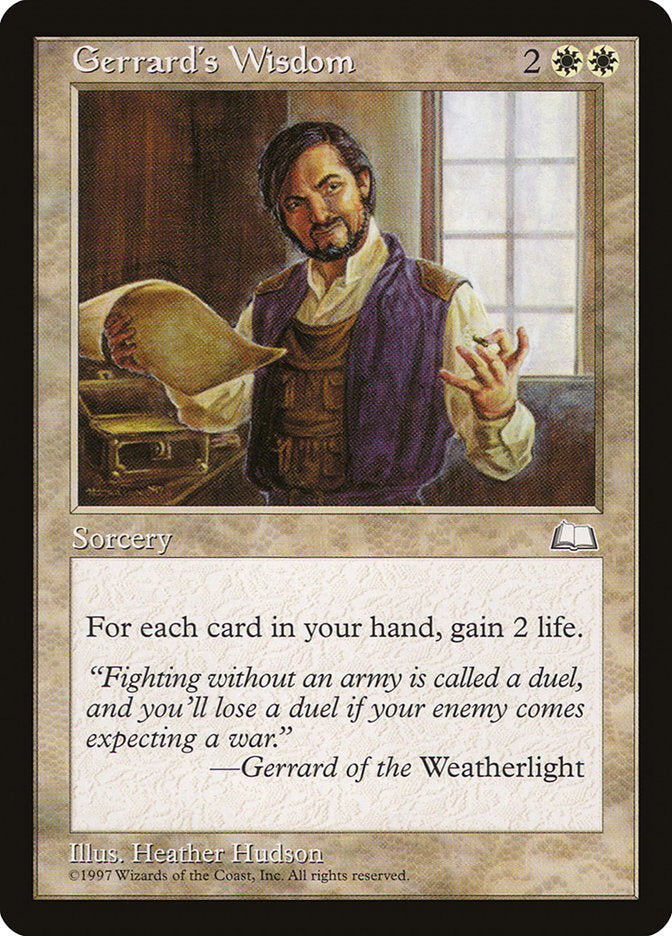 Sabedoria de Gerrard / Gerrard's Wisdom - Magic: The Gathering - MoxLand