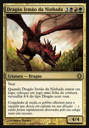 Dragão Irmão da Ninhada / Broodmate Dragon - Magic: The Gathering - MoxLand