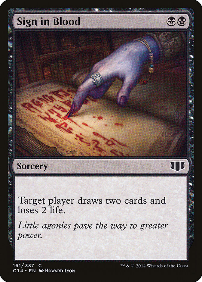 Assinar com Sangue / Sign in Blood - Magic: The Gathering - MoxLand