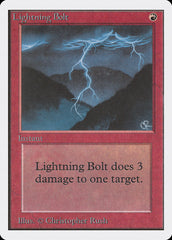 Raio / Lightning Bolt - Magic: The Gathering - MoxLand