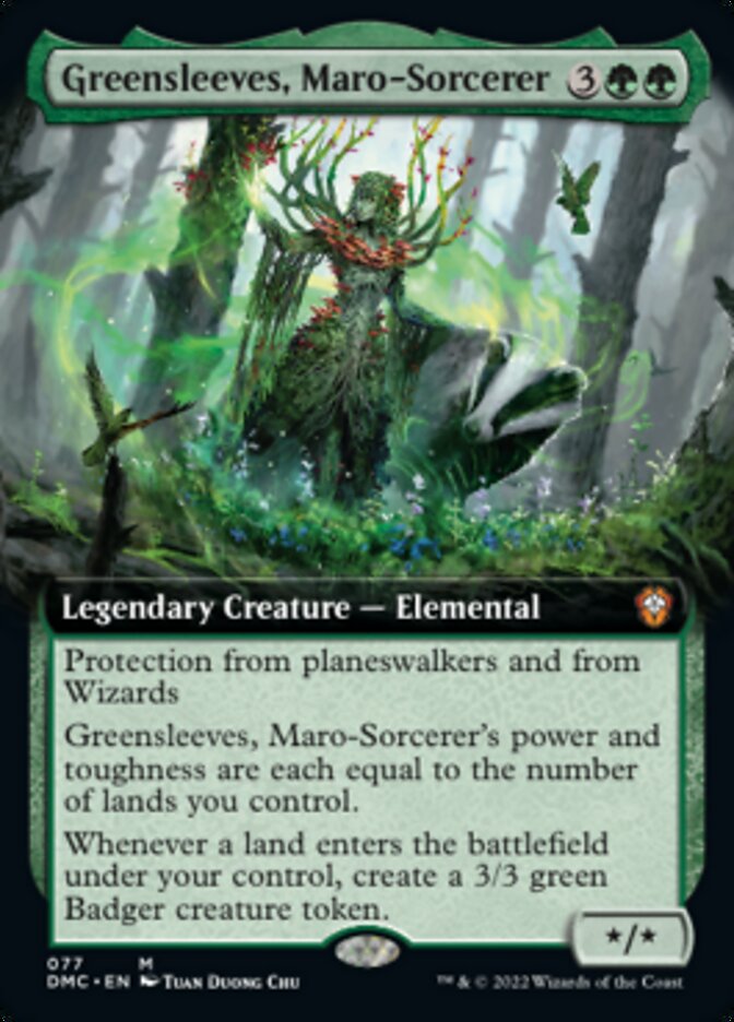 Mangasverdes, Feiticeira-maro / Greensleeves, Maro-Sorcerer - Magic: The Gathering - MoxLand