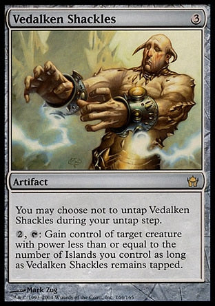 Grilhões dos Vedalkeanos / Vedalken Shackles - Magic: The Gathering - MoxLand