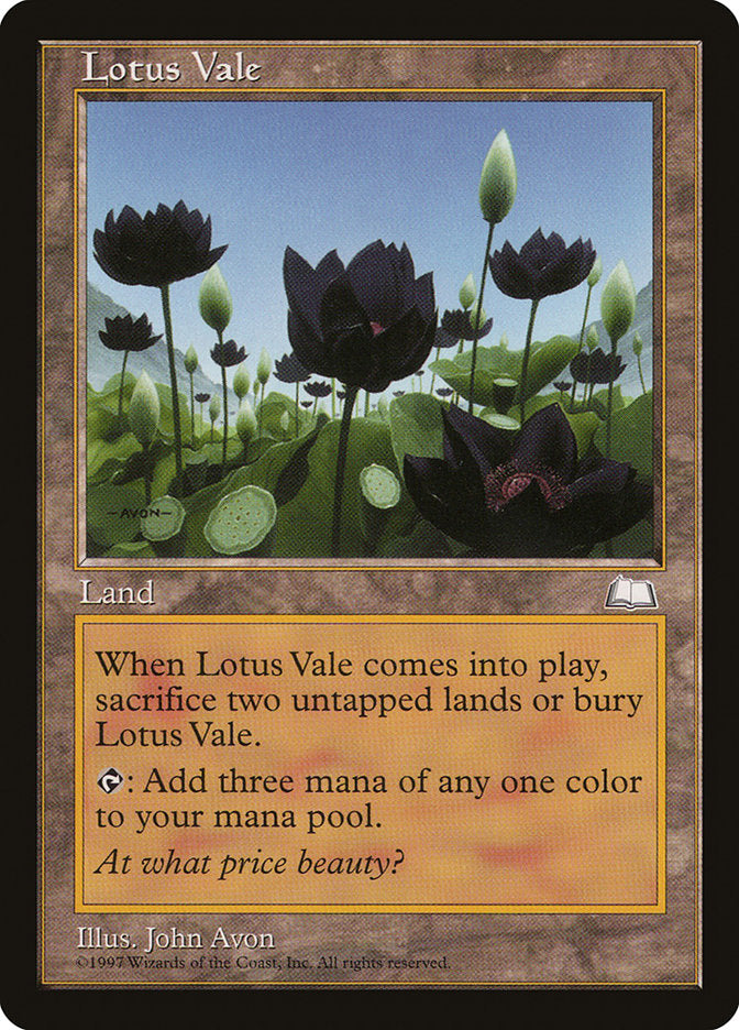 Vale dos Lótus / Lotus Vale - Magic: The Gathering - MoxLand