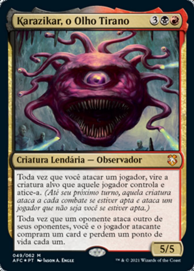 Karazikar, o Olho Tirano / Karazikar, the Eye Tyrant - Magic: The Gathering - MoxLand