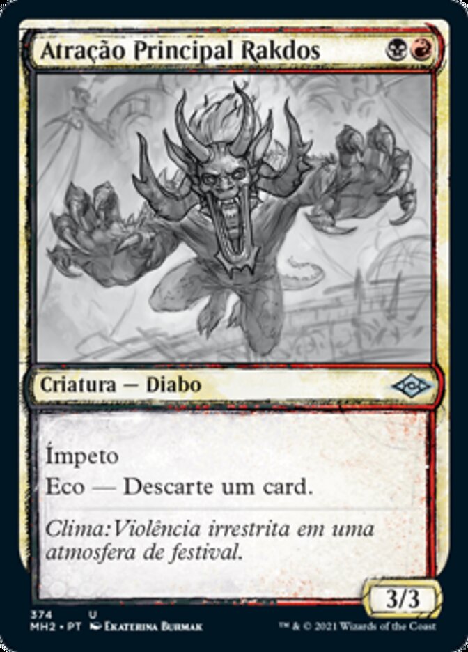 Atração Principal Rakdos / Rakdos Headliner - Magic: The Gathering - MoxLand