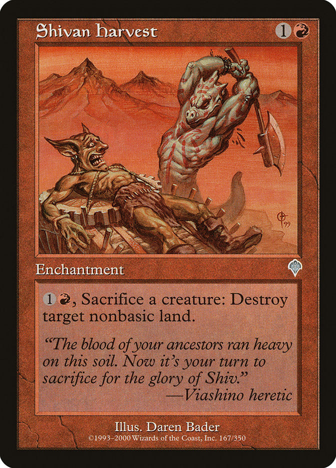 Colheita de Shiv / Shivan Harvest - Magic: The Gathering - MoxLand