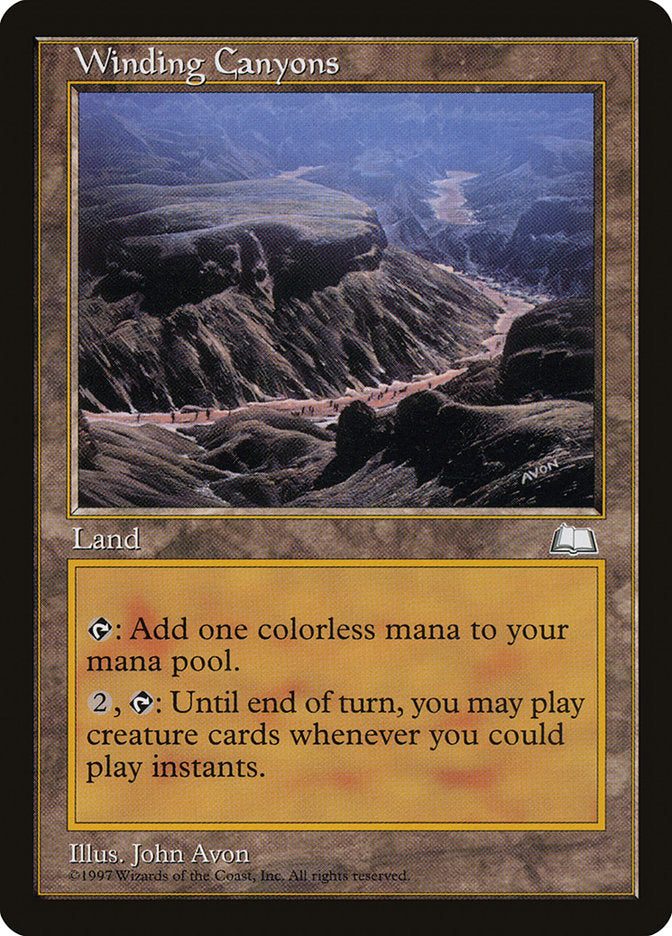 Desfiladeiros Sinuosos / Winding Canyons - Magic: The Gathering - MoxLand