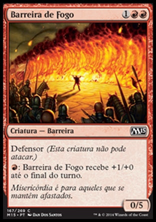 Barreira de Fogo / Wall of Fire - Magic: The Gathering - MoxLand