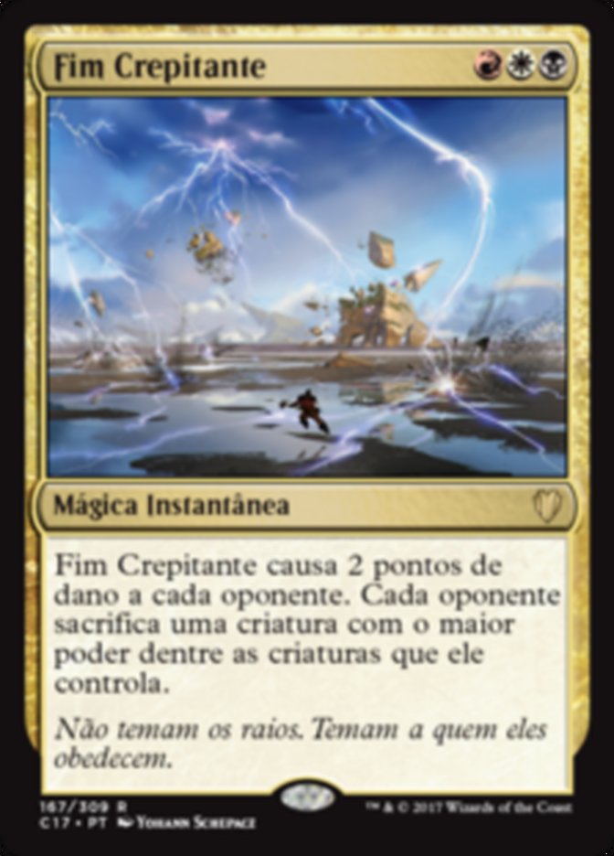 Fim Crepitante / Crackling Doom - Magic: The Gathering - MoxLand