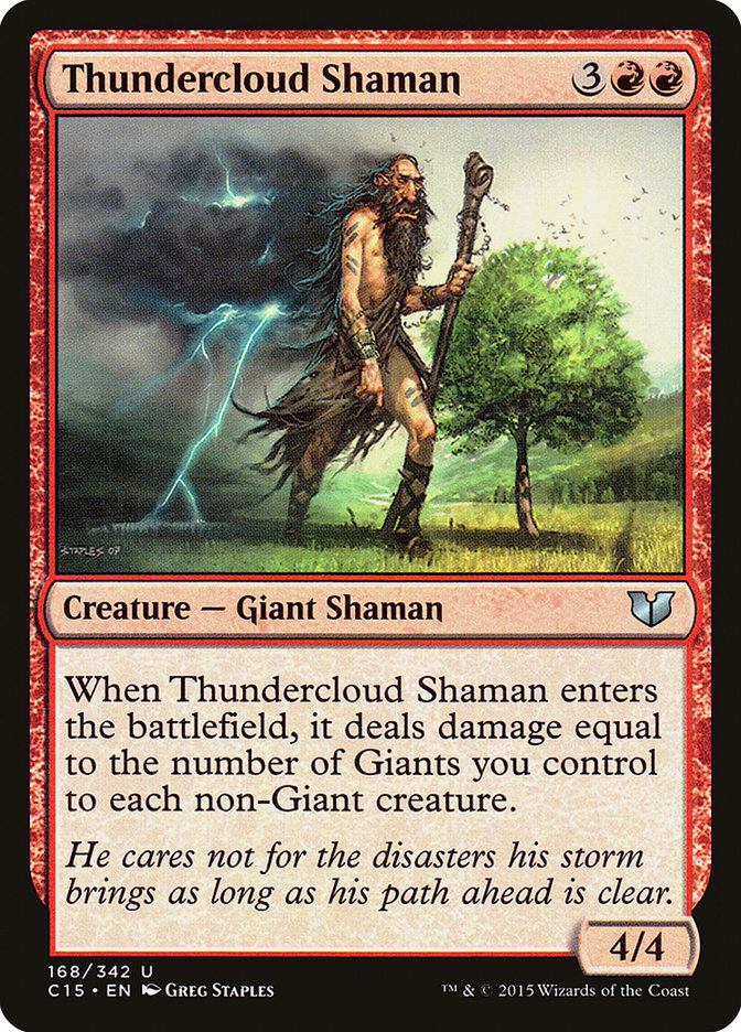 Xamã Cúmulo-Nimbo / Thundercloud Shaman - Magic: The Gathering - MoxLand