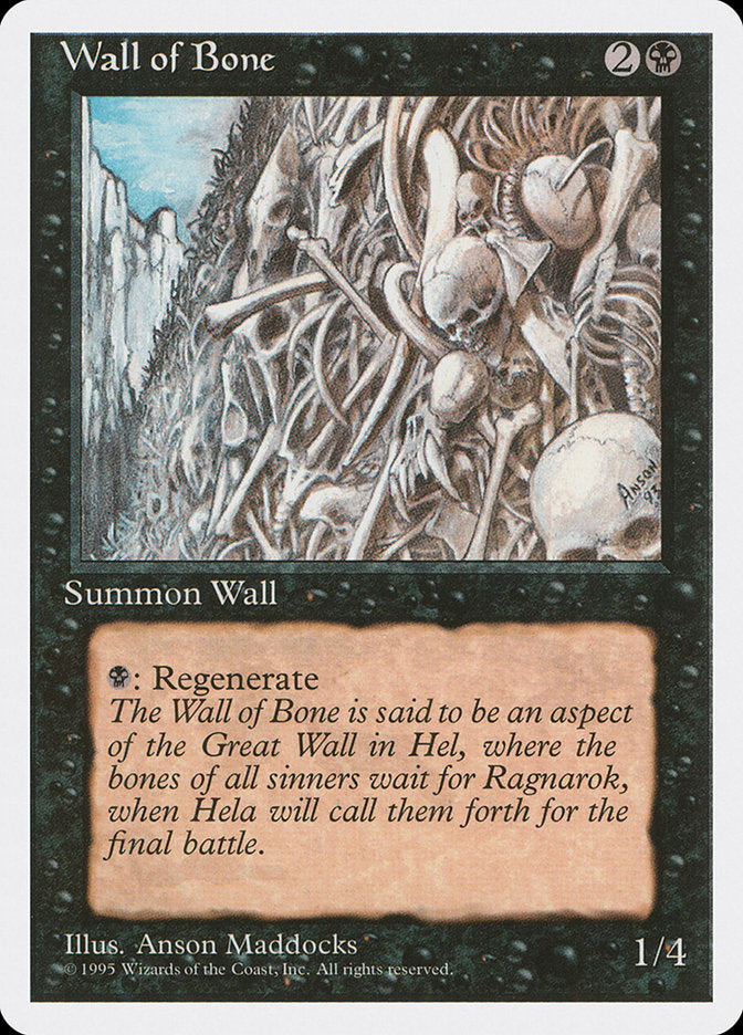 Barreira de Ossos / Wall of Bone - Magic: The Gathering - MoxLand