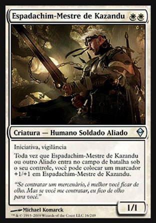 Espadachim-Mestre de Kazandu / Kazandu Blademaster - Magic: The Gathering - MoxLand