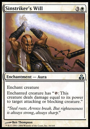 Desejo do Punidor de Pecados / Sinstriker's Will - Magic: The Gathering - MoxLand