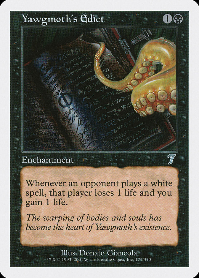 Édito de Yawgmoth / Yawgmoth's Edict - Magic: The Gathering - MoxLand