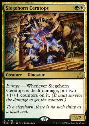 Cerátopo Chifre-de-cerco / Siegehorn Ceratops - Magic: The Gathering - MoxLand