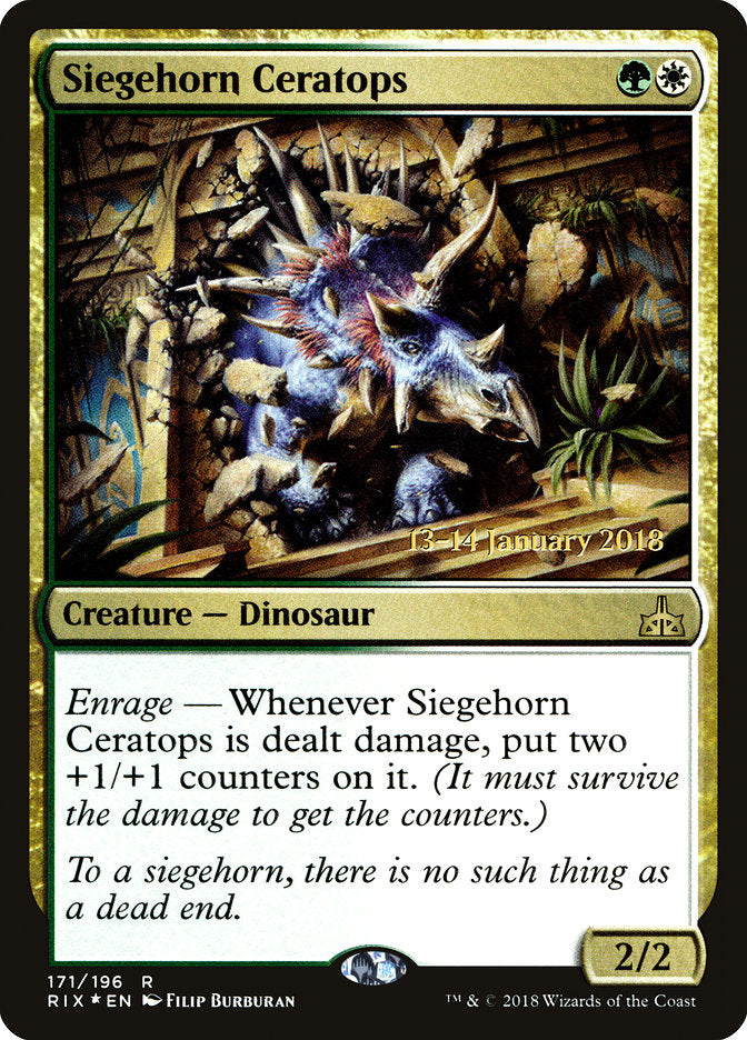 Cerátopo Chifre-de-cerco / Siegehorn Ceratops - Magic: The Gathering - MoxLand