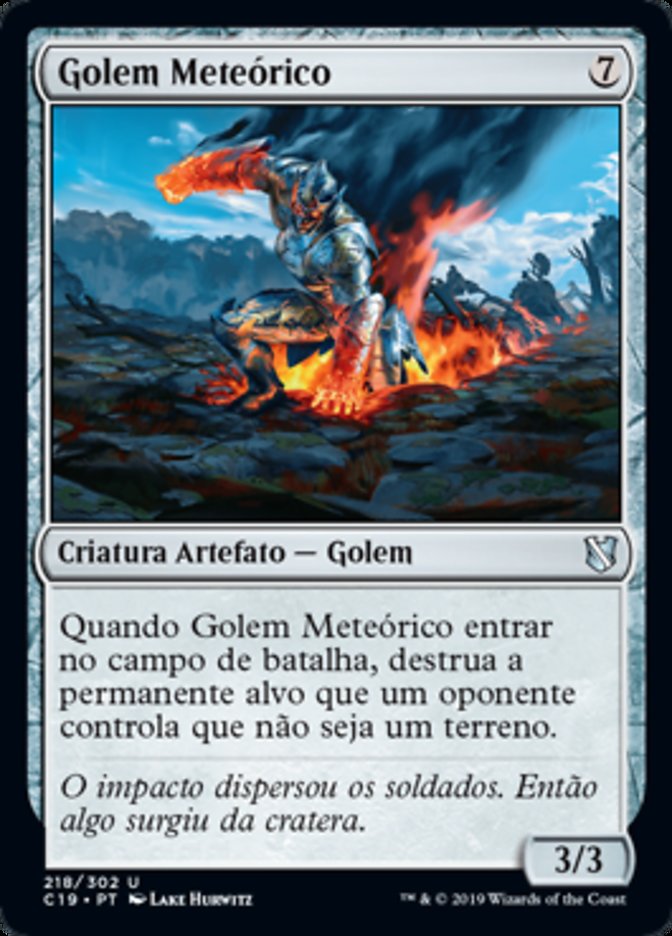 Golem Meteórico / Meteor Golem - Magic: The Gathering - MoxLand