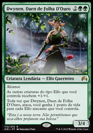 Dwynen, Daen de Folha D'Ouro / Dwynen, Gilt-Leaf Daen - Magic: The Gathering - MoxLand