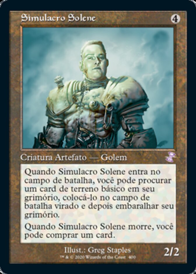 Simulacro Solene / Solemn Simulacrum - Magic: The Gathering - MoxLand