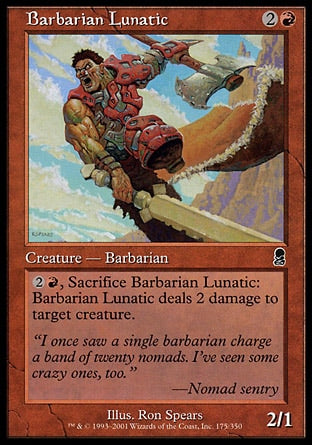 Bárbaro Lunático / Barbarian Lunatic - Magic: The Gathering - MoxLand