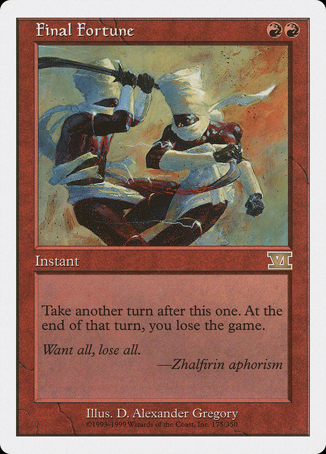 Último Recurso / Final Fortune - Magic: The Gathering - MoxLand