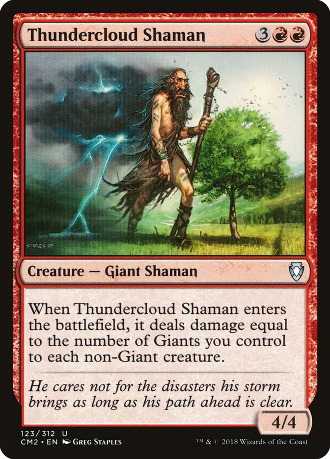 Xamã Cúmulo-Nimbo / Thundercloud Shaman - Magic: The Gathering - MoxLand