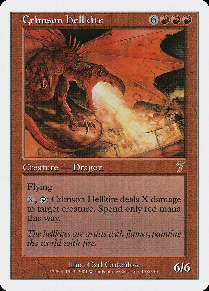 Dragão Avérneo Escarlate / Crimson Hellkite - Magic: The Gathering - MoxLand